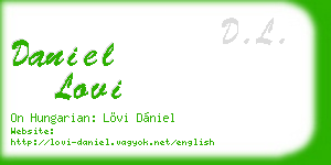 daniel lovi business card